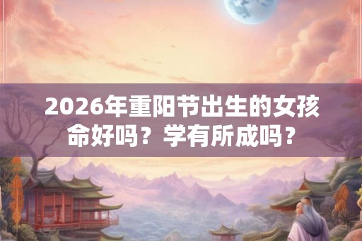 2026年重阳节出生的女孩命好吗？学有所成吗？