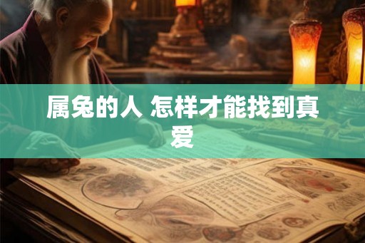 属兔的人 怎样才能找到真爱