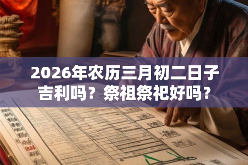 2026年农历三月初二日子吉利吗？祭祖祭祀好吗？