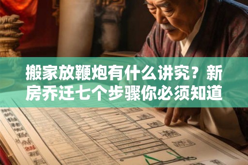搬家放鞭炮有什么讲究？新房乔迁七个步骤你必须知道