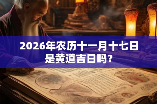 2026年农历十一月十七日是黄道吉日吗？