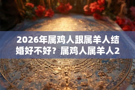 2026年属鸡人跟属羊人结婚好不好？属鸡人属羊人2026年结婚吉日