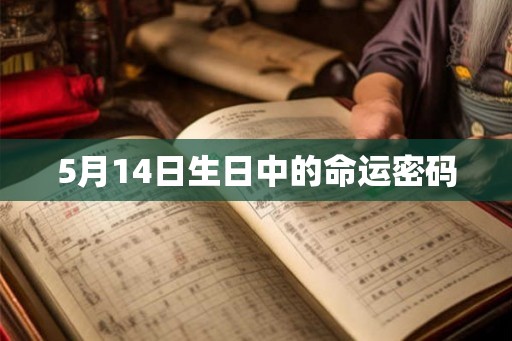5月14日生日中的命运密码