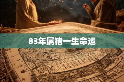 83年属猪一生命运