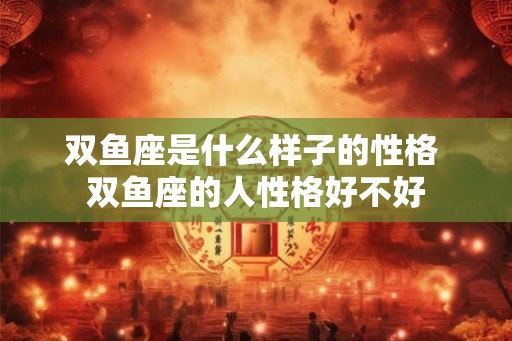 双鱼座是什么样子的性格 双鱼座的人性格好不好