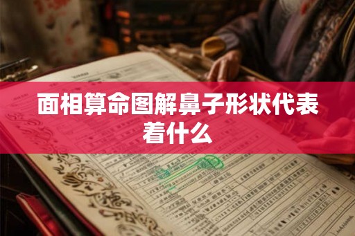 面相算命图解鼻子形状代表着什么