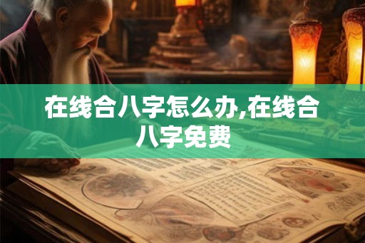 在线合八字怎么办,在线合八字免费