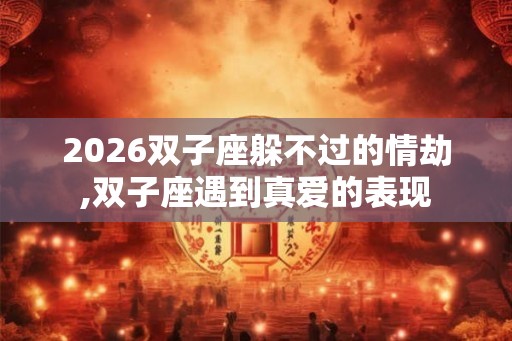 2026双子座躲不过的情劫,双子座遇到真爱的表现