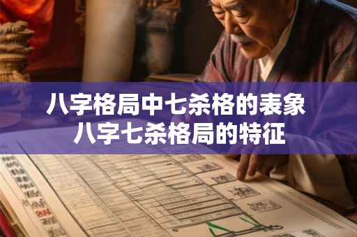 八字格局中七杀格的表象 八字七杀格局的特征