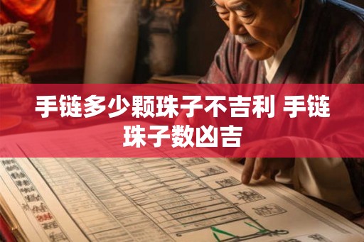 手链多少颗珠子不吉利 手链珠子数凶吉