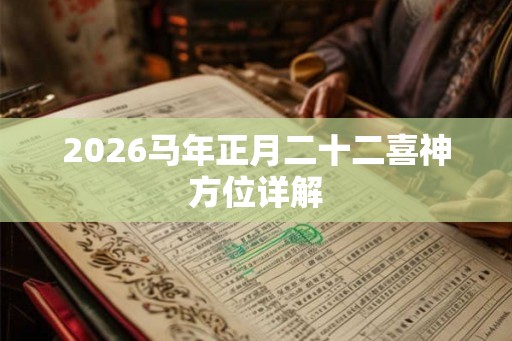 2026马年正月二十二喜神方位详解 2026马年正月二十二喜神方位详解