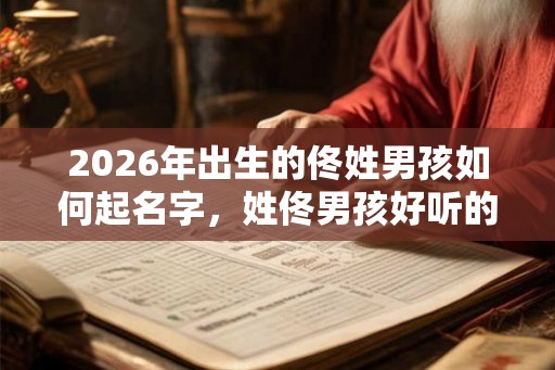2026年出生的佟姓男孩如何起名字，姓佟男孩好听的名字