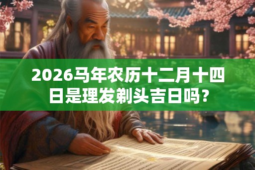 2026马年农历十二月十四日是理发剃头吉日吗? 2026马年农历十二月十四日是理发剃头吉日吗?