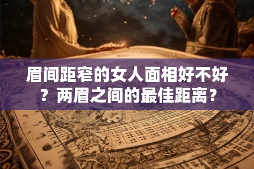 眉间距窄的女人面相好不好?两眉之间的最佳距离? 眉间距窄的女人面相好不好?两眉之间的最佳距离?