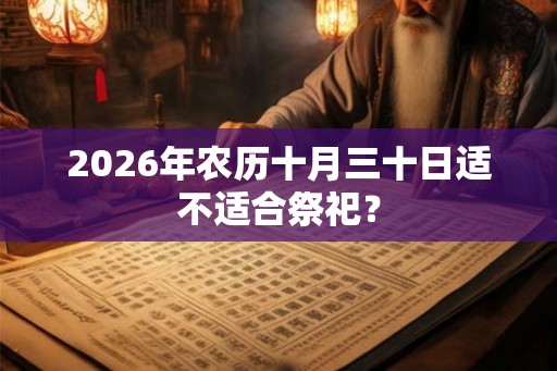 2026年农历十月三十日适不适合祭祀？