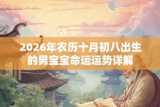 2026年农历十月初八出生的男宝宝命运运势详解