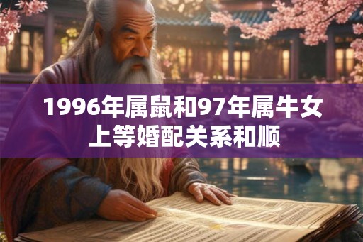 1996年属鼠和97年属牛女 上等婚配关系和顺
