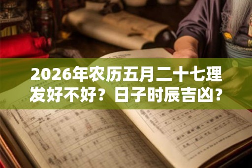 2026年农历五月二十七理发好不好？日子时辰吉凶？