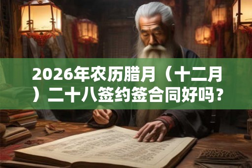 2026年农历腊月（十二月）二十八签约签合同好吗？