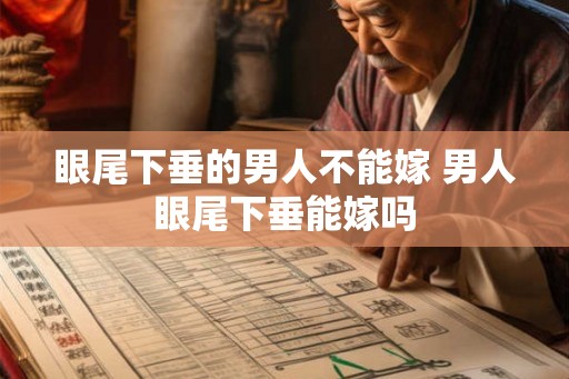 眼尾下垂的男人不能嫁 男人眼尾下垂能嫁吗 眼尾下垂的男人不能嫁 男人眼尾下垂能嫁吗