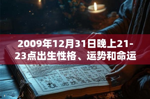 2009年12月31日晚上21-23点出生性格、运势和命运 2009年12月31日晚上21-23点出生性格、运势和命运