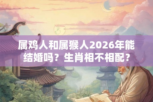 属鸡人和属猴人2026年能结婚吗？生肖相不相配？