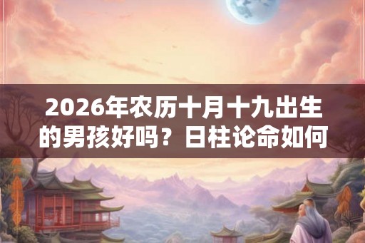 2026年农历十月十九出生的男孩好吗？日柱论命如何？