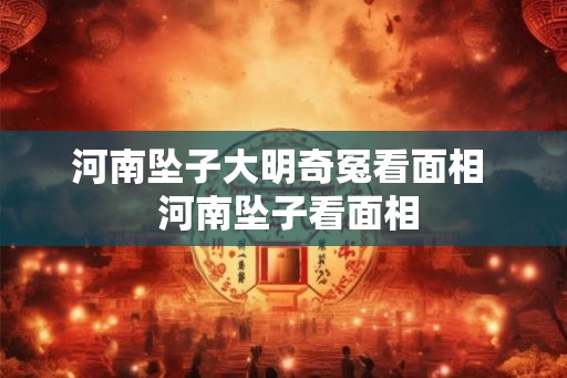 河南坠子大明奇冤看面相  河南坠子看面相