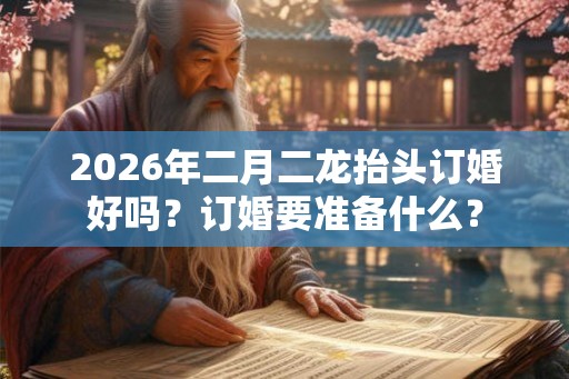 2026年二月二龙抬头订婚好吗？订婚要准备什么？
