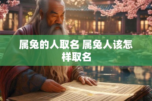 属兔的人取名 属兔人该怎样取名