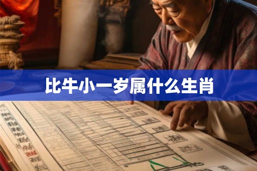 比牛小一岁属什么生肖 比牛小一岁属什么生肖