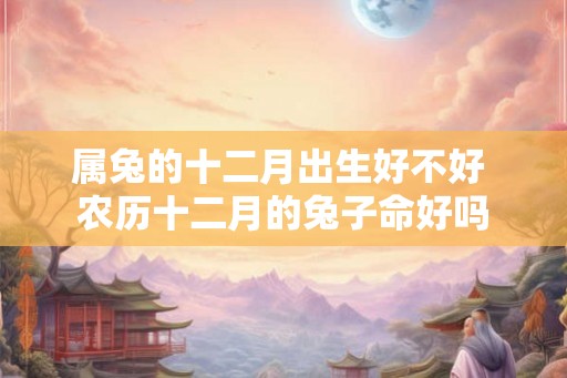属兔的十二月出生好不好 农历十二月的兔子命好吗