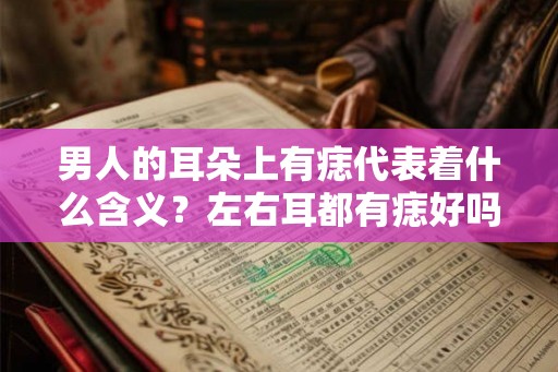 男人的耳朵上有痣代表着什么含义？左右耳都有痣好吗？