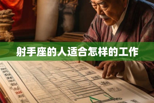 射手座的人适合怎样的工作
