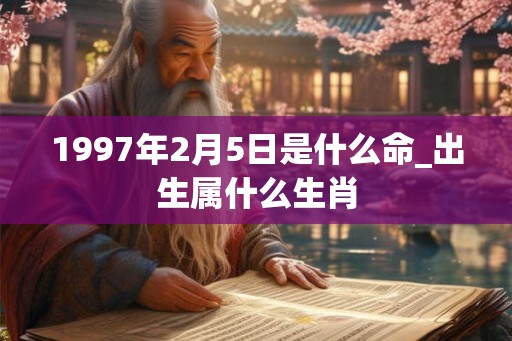 1997年2月5日是什么命_出生属什么生肖