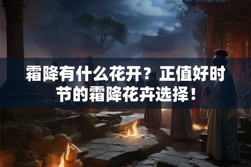 霜降有什么花开？正值好时节的霜降花卉选择！