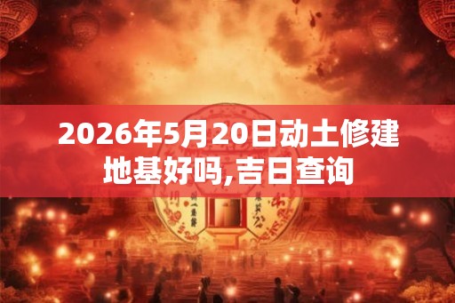 2026年5月20日动土修建地基好吗,吉日查询