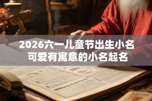 2026六一儿童节出生小名 可爱有寓意的小名起名