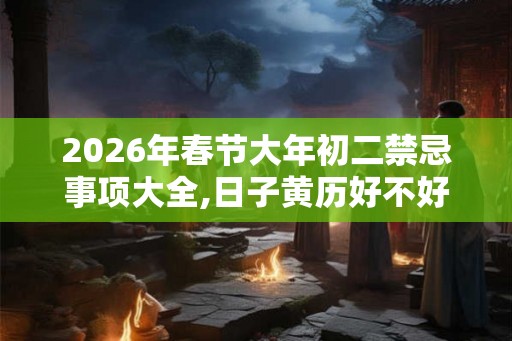 2026年春节大年初二禁忌事项大全,日子黄历好不好？