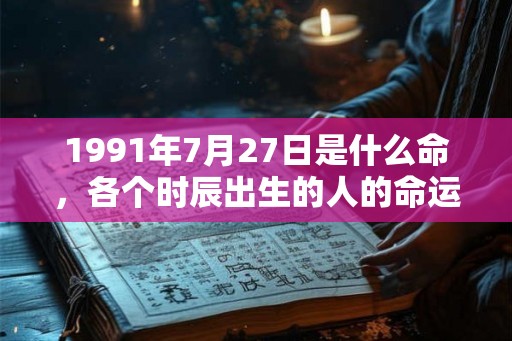 1991年7月27日是什么命,各个时辰出生的人的命运 1991年7月27日是什么命,各个时辰出生的人的命运