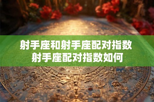 射手座和射手座配对指数 射手座配对指数如何