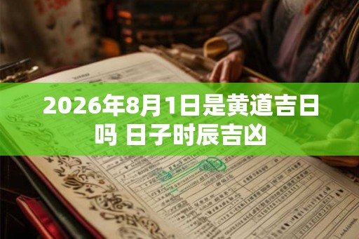 2026年8月1日是黄道吉日吗 日子时辰吉凶