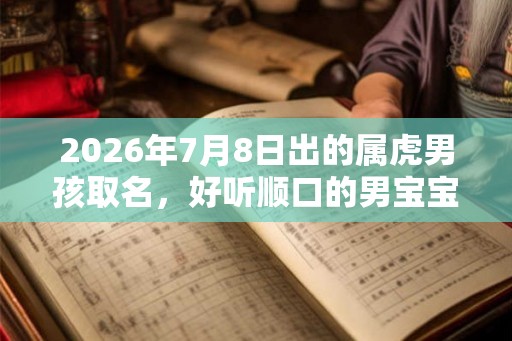 2026年7月8日出的属虎男孩取名，好听顺口的男宝宝名字