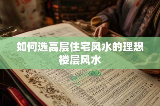 如何选高层住宅风水的理想楼层风水