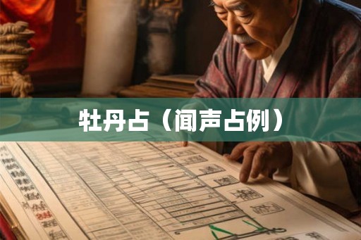 牡丹占（闻声占例）