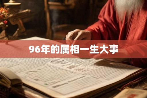 96年的属相一生大事