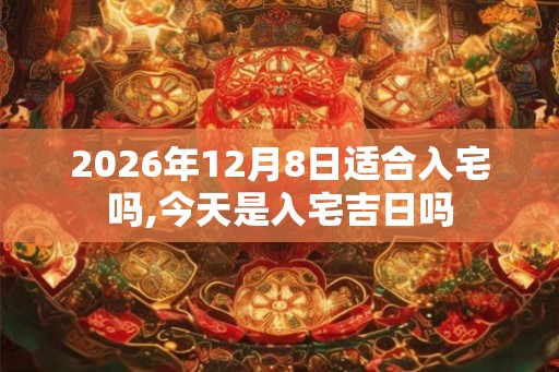 2026年12月8日适合入宅吗,今天是入宅吉日吗