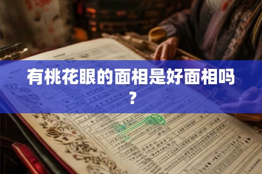 有桃花眼的面相是好面相吗？