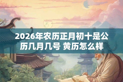 2026年农历正月初十是公历几月几号 黄历怎么样