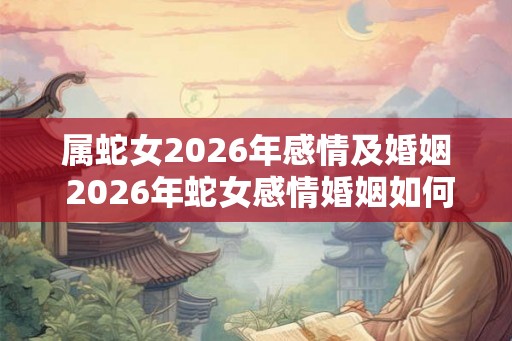 属蛇女2026年感情及婚姻 2026年蛇女感情婚姻如何